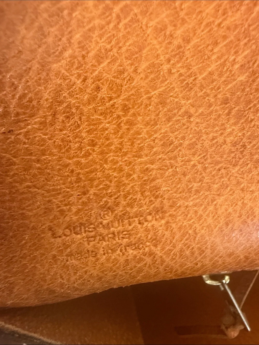 Louis Vuitton Monogram Canvas Men's Briefcase with Tan Leather Tab
